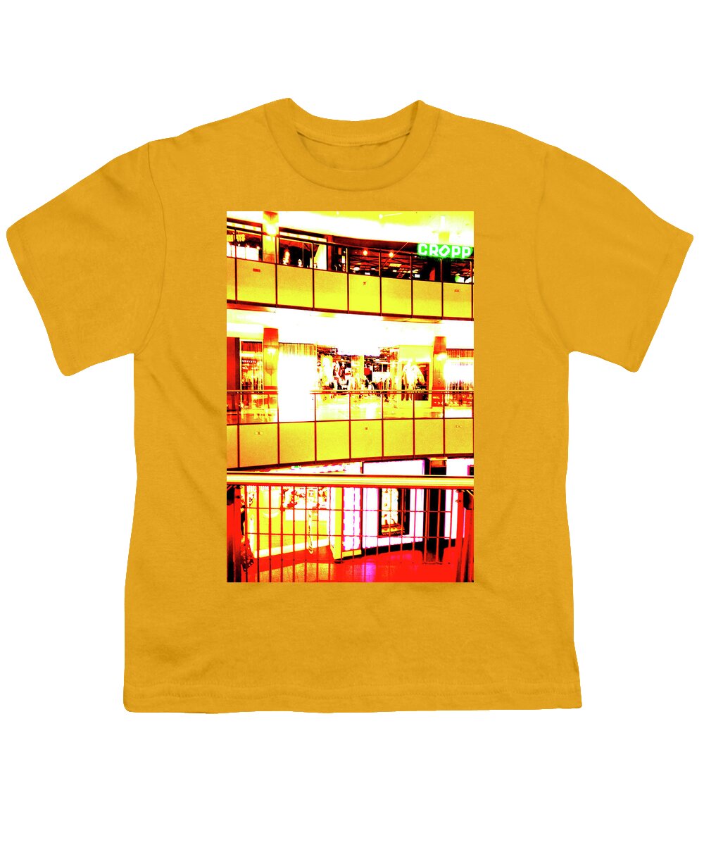 Mall Youth T-Shirt featuring the photograph Mall In Warsaw, Poland 8 by John Siest