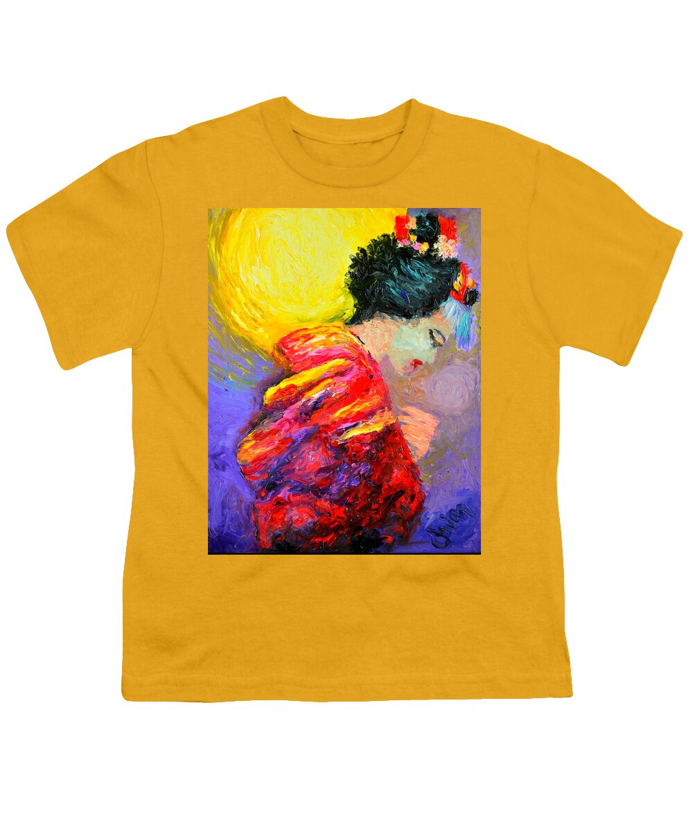  Youth T-Shirt featuring the painting Meditation by Chiara Magni