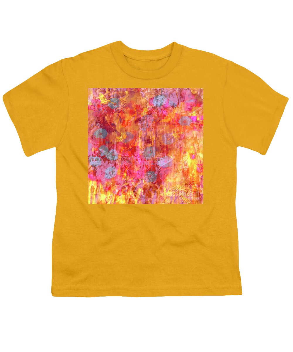 A-fine-art Youth T-Shirt featuring the painting Splatter 19 by Catalina Walker