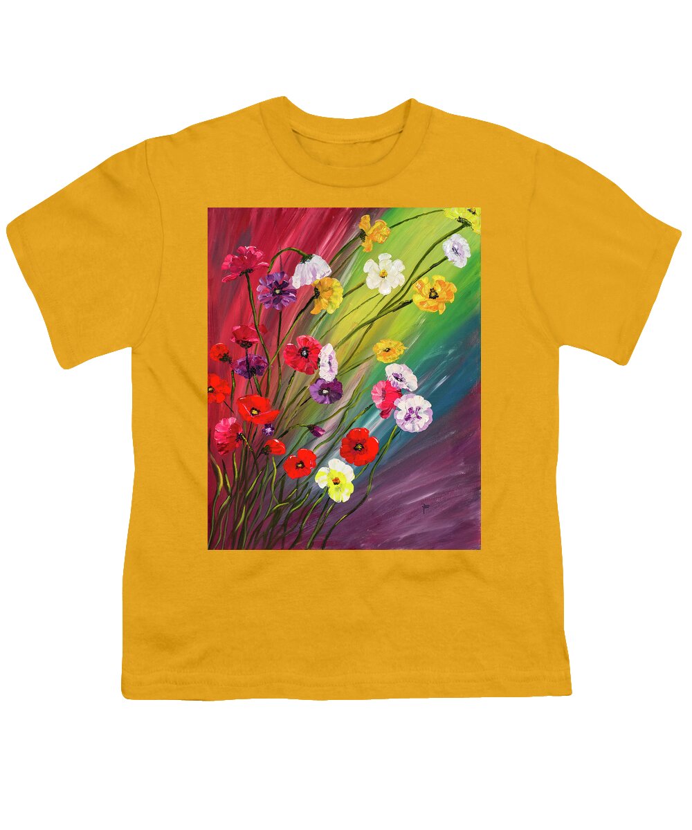 Flowers Youth T-Shirt featuring the painting Spring Flowers by Mark Ross