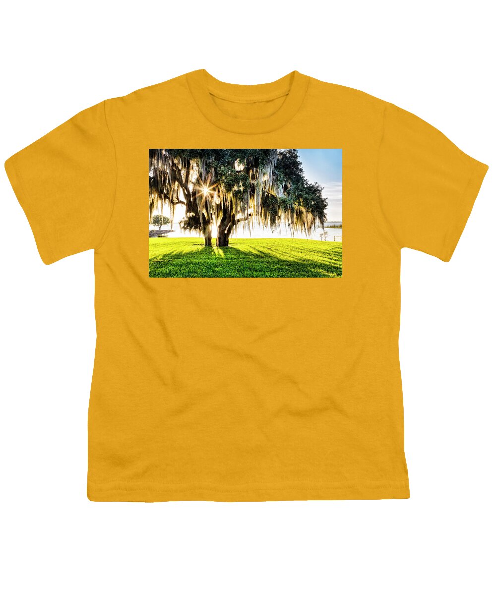 Clouds Youth T-Shirt featuring the photograph Sun and Shadows by Debra and Dave Vanderlaan