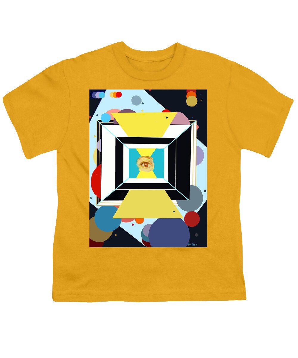 Abstract Youth T-Shirt featuring the painting The Artist's Eye by Vallee Johnson