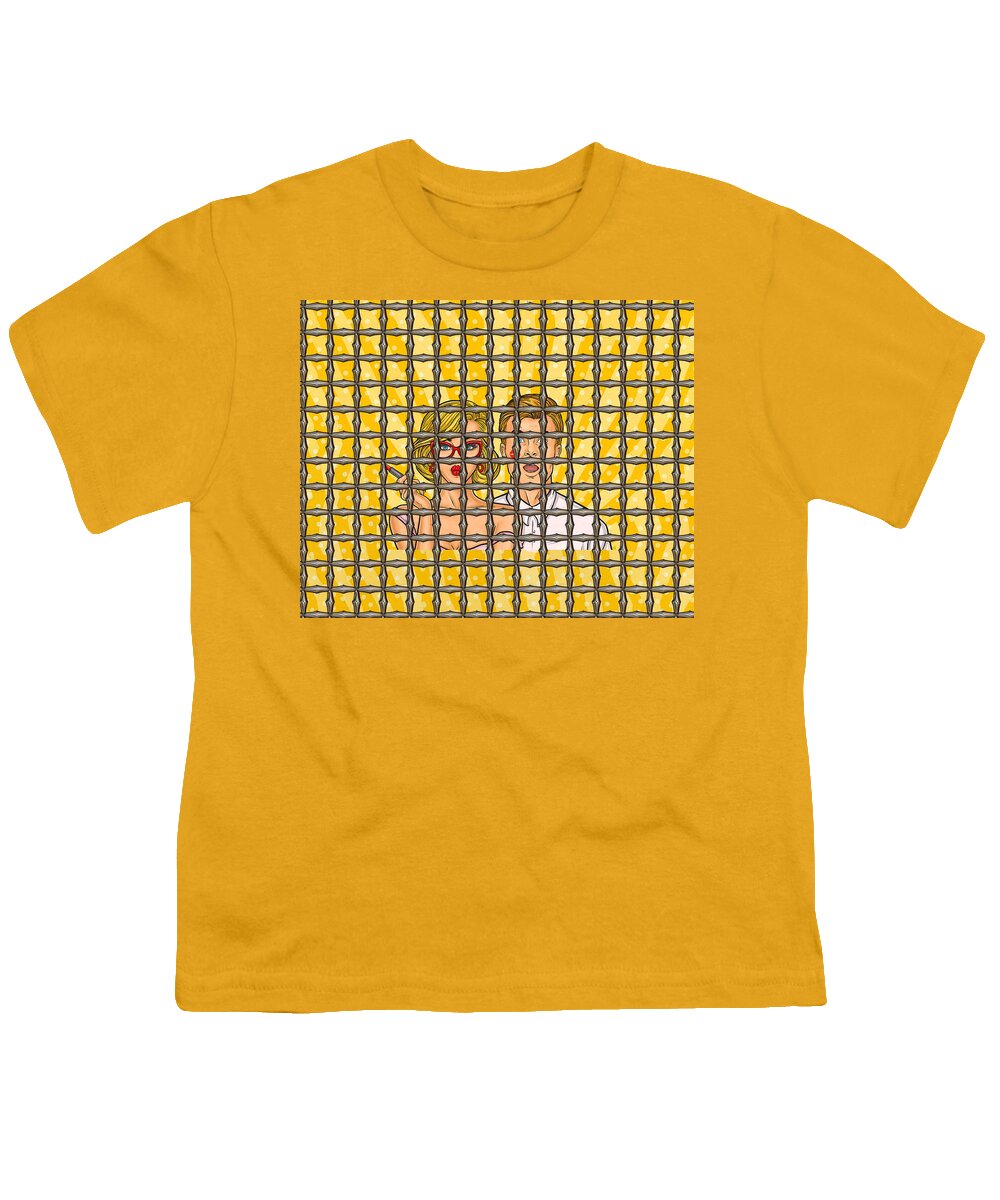  Youth T-Shirt featuring the digital art The happy couple II by Kurt Heppke