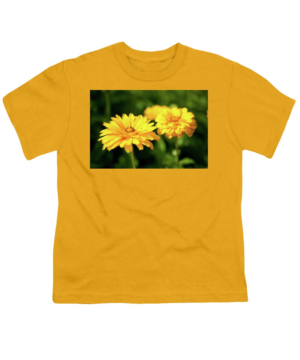 Flowers Youth T-Shirt featuring the photograph Yellow Flowers by Rich S