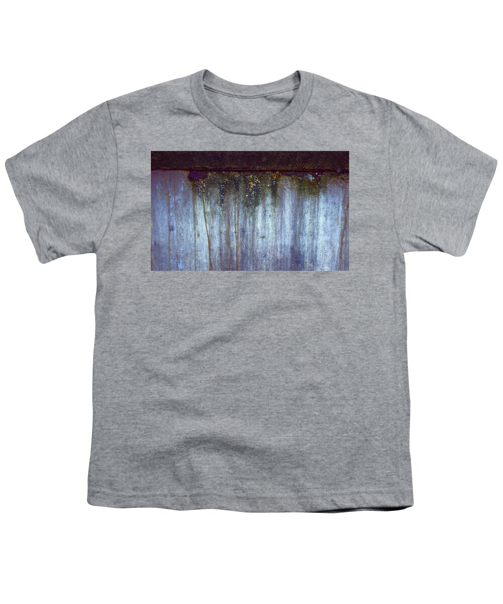  Cathy Anderson Youth T-Shirt featuring the photograph Blue Abstract Texture #1 by Cathy Anderson