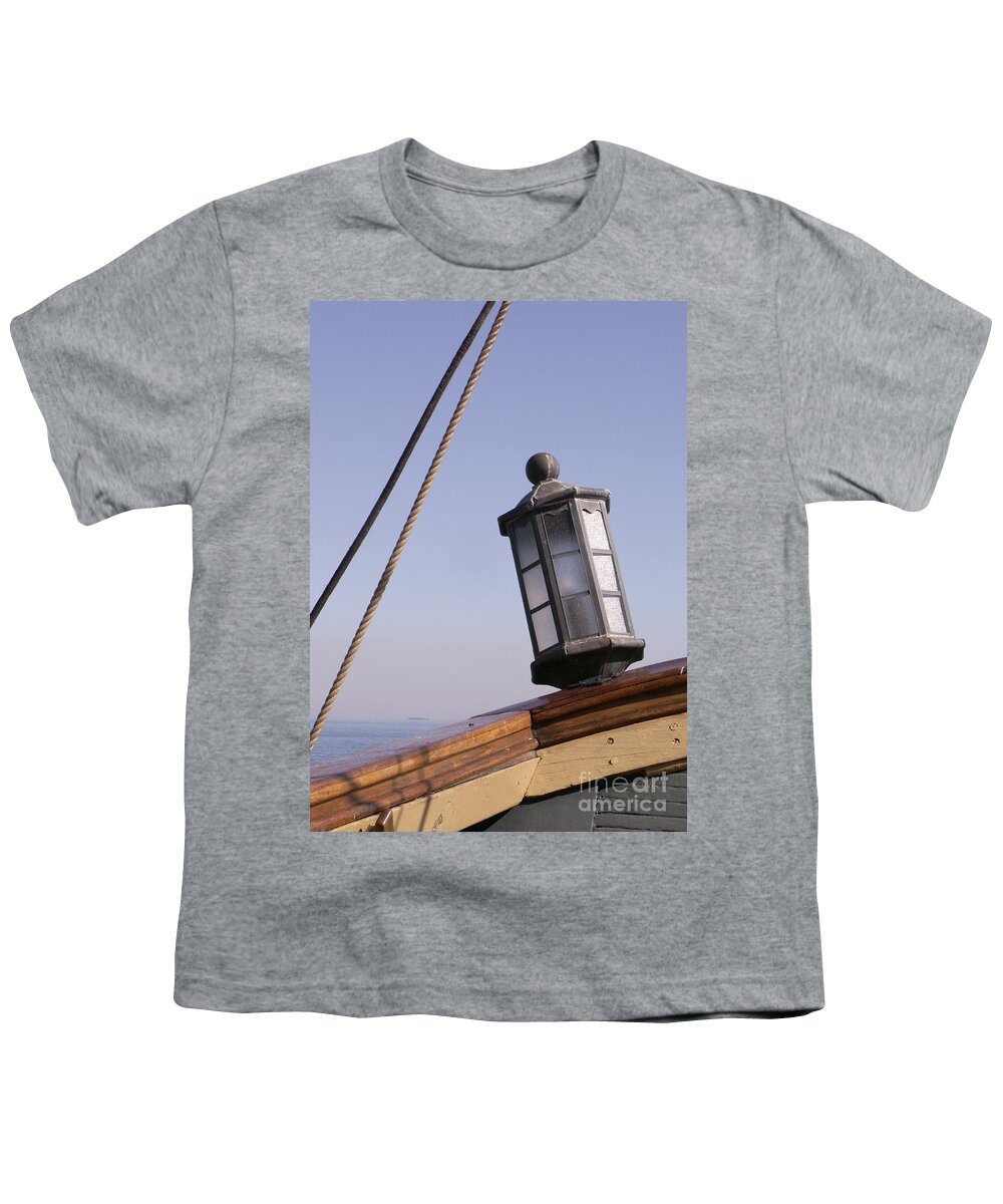 Ship Youth T-Shirt featuring the photograph Bow Lantern by Valerie Reeves
