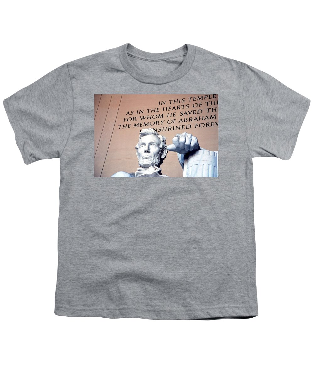 Washington Youth T-Shirt featuring the photograph Lincoln Memorial by Kenny Glover