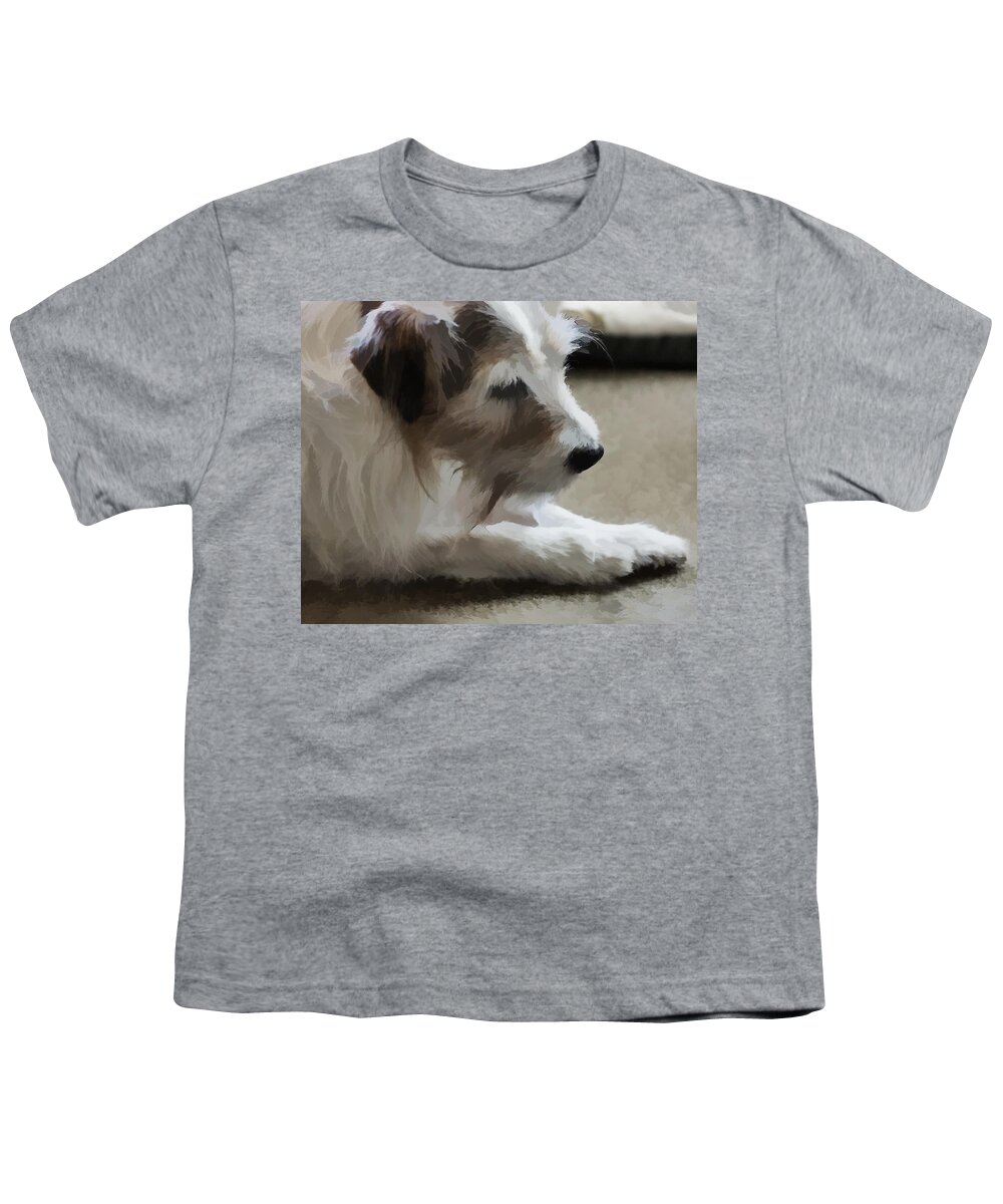 Dog Youth T-Shirt featuring the photograph A True Friend by Ron Harpham