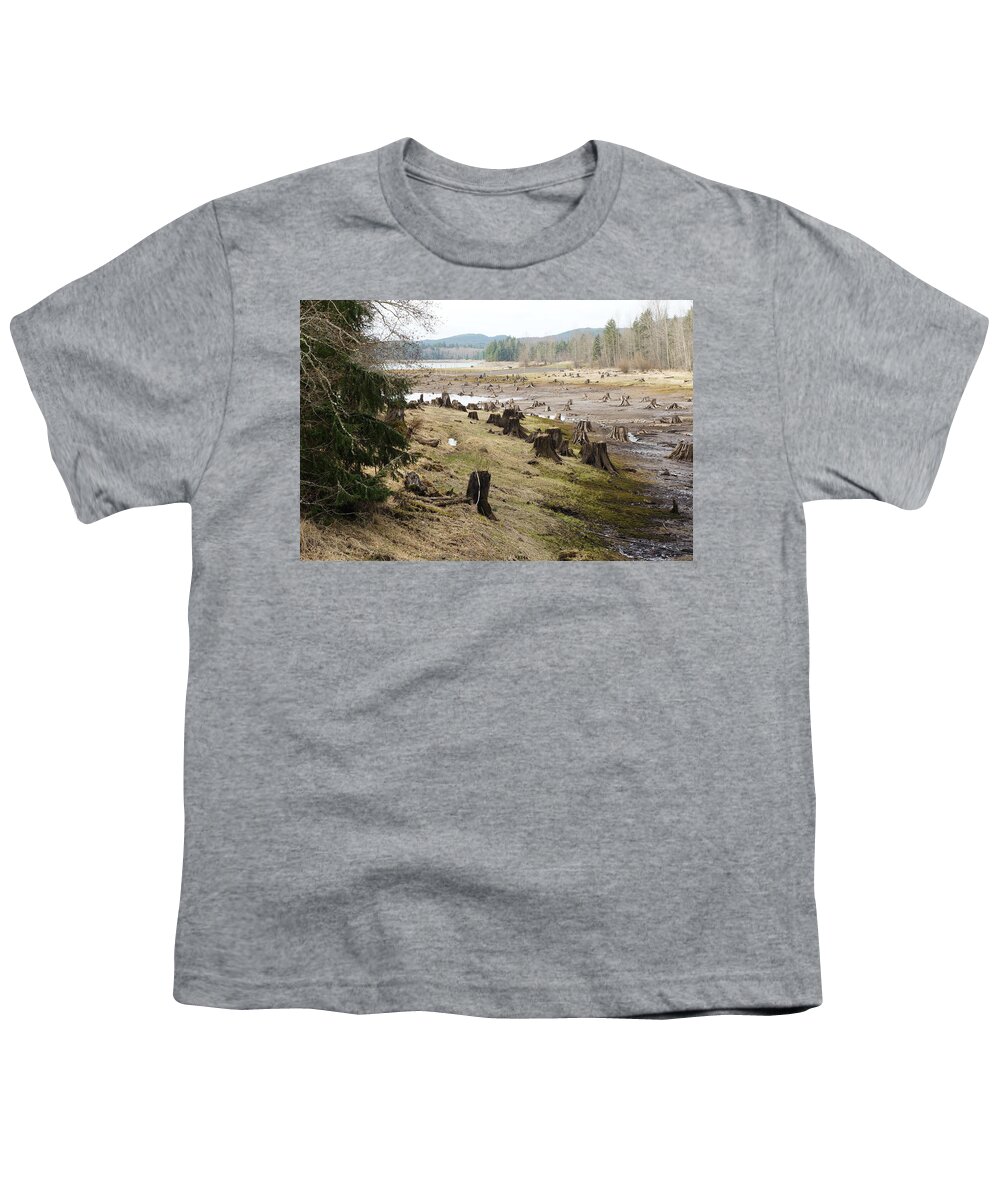 Wall Art Youth T-Shirt featuring the photograph Alder Lake by Ron Roberts
