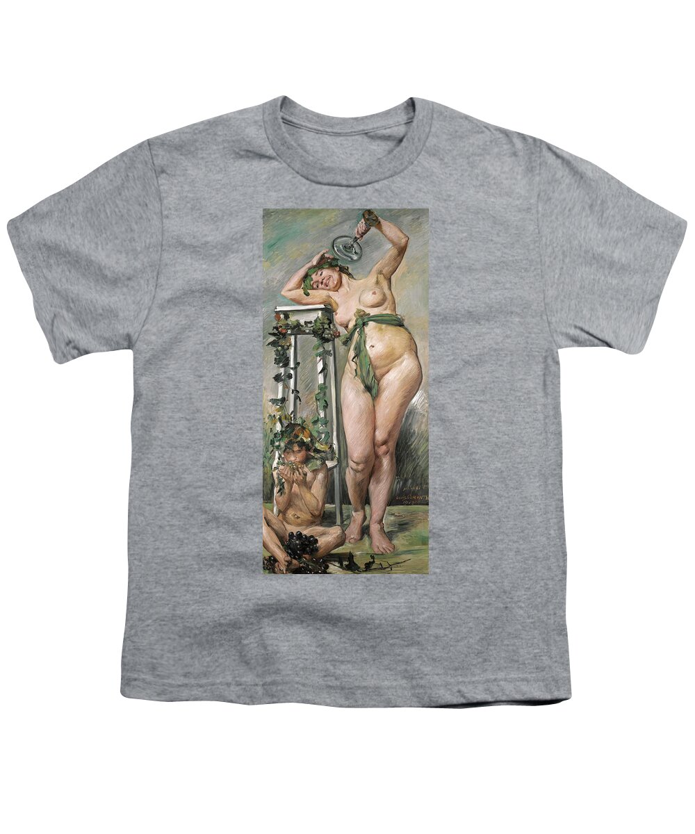 Lovis Corinth Youth T-Shirt featuring the painting Baccante by Lovis Corinth