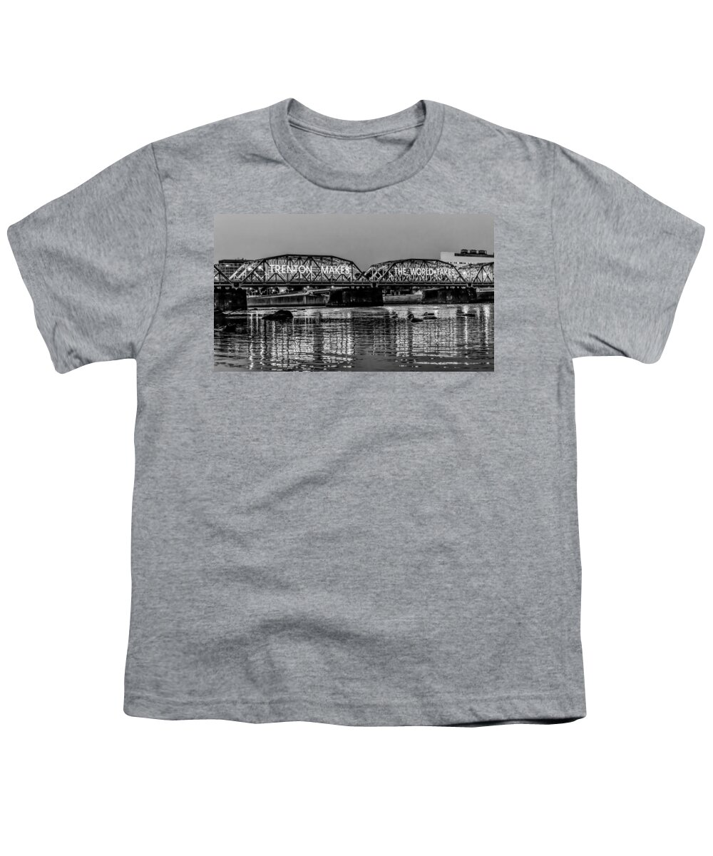 New Jersey Youth T-Shirt featuring the photograph Trenton Makes Bridge by Louis Dallara