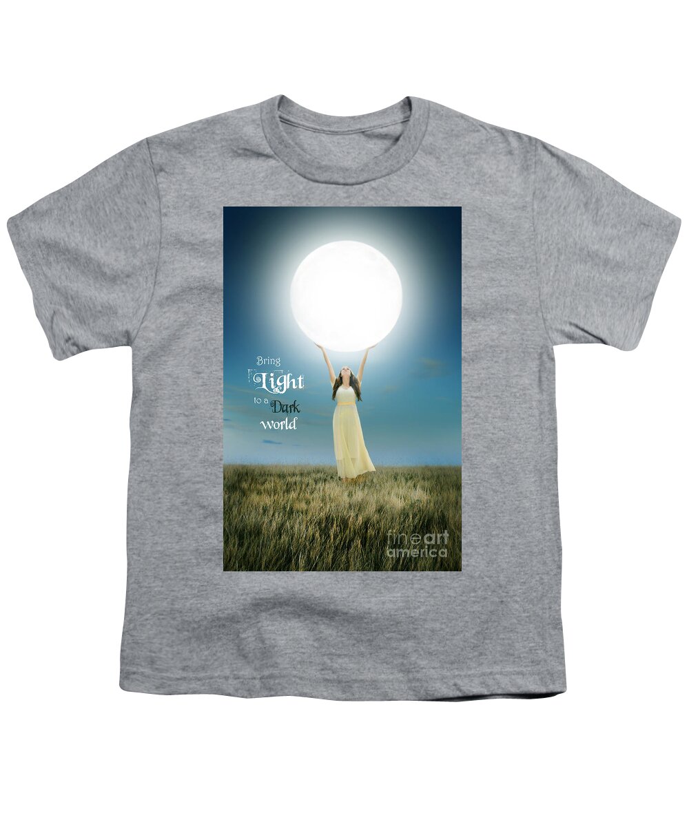 Bring Light To A Dark World Youth T-Shirt featuring the photograph Bring Light by Jill Battaglia