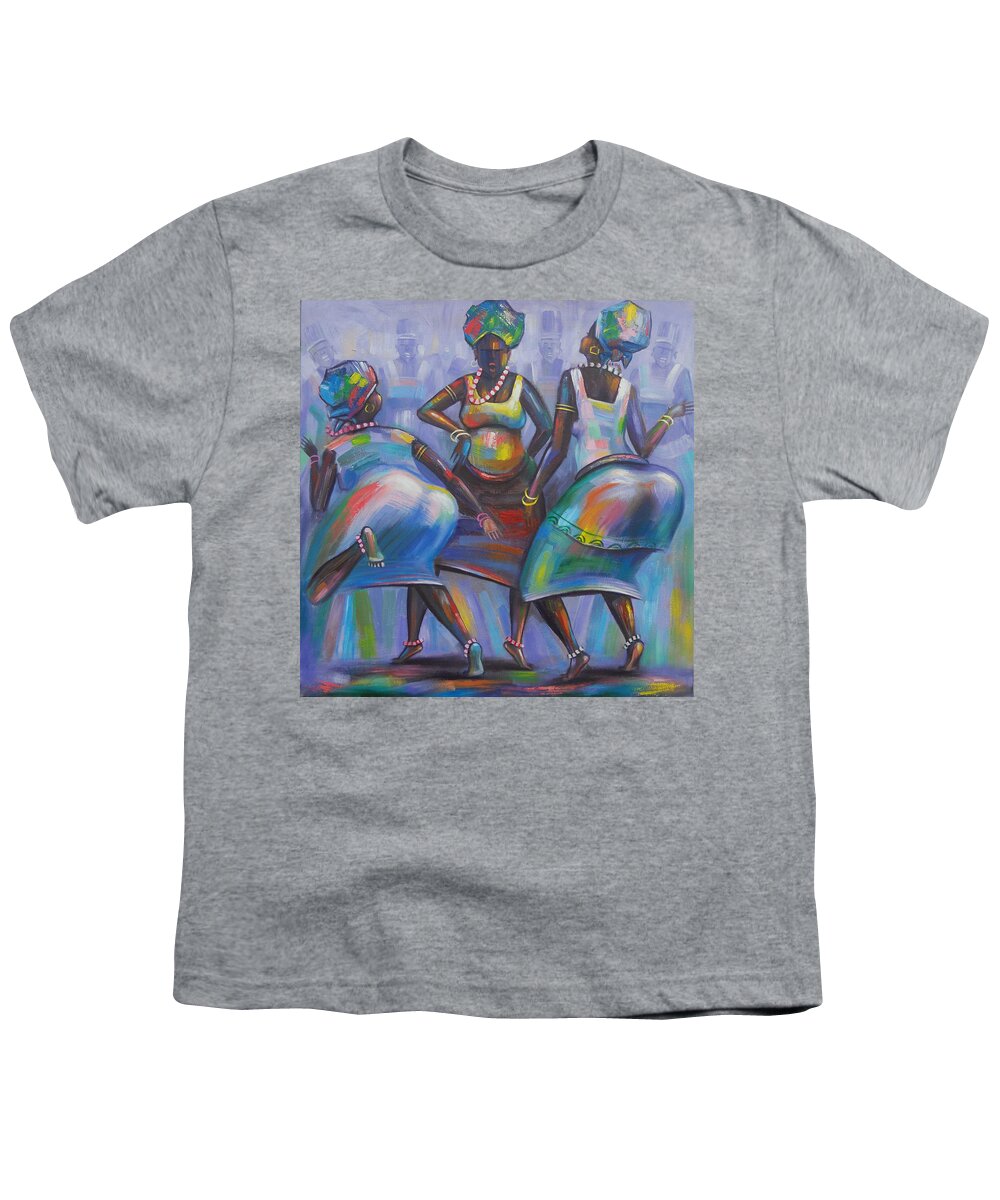 Amakai Youth T-Shirt featuring the painting Climax by Amakai