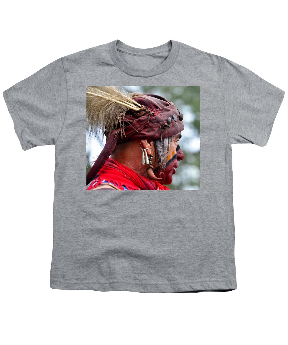 Seminole Indian Youth T-Shirt featuring the photograph Dressed for battle by David Lee Thompson