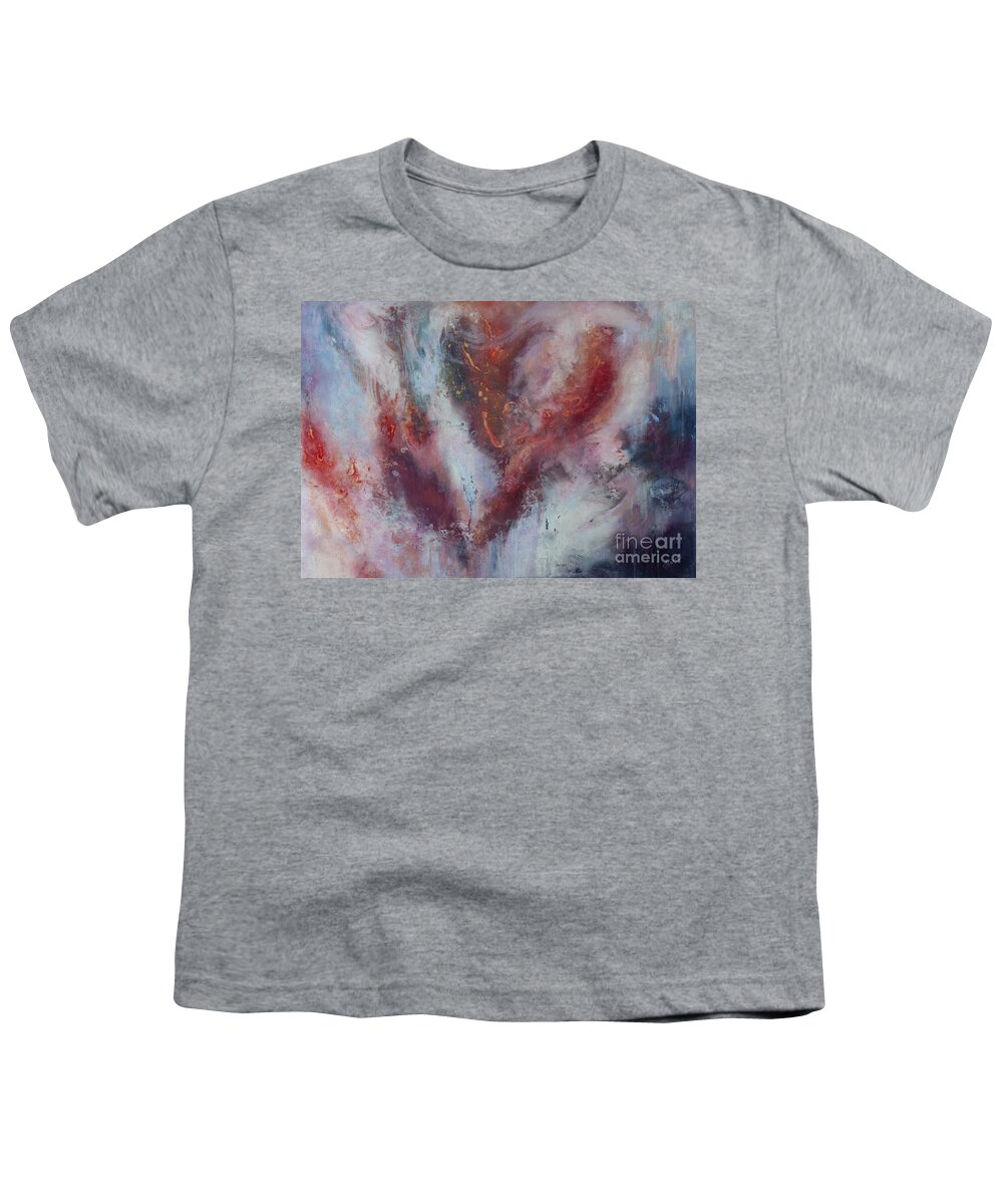 Abstract Youth T-Shirt featuring the painting Feelings of Love by Valerie Travers