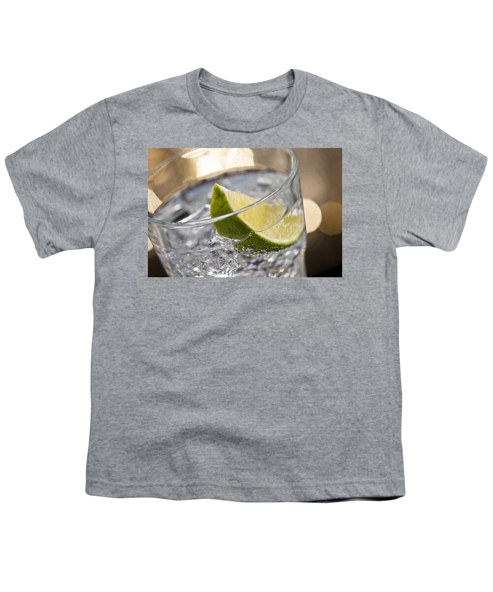 Alcohol Youth T-Shirt featuring the photograph Gin Tonic Cocktail by U Schade