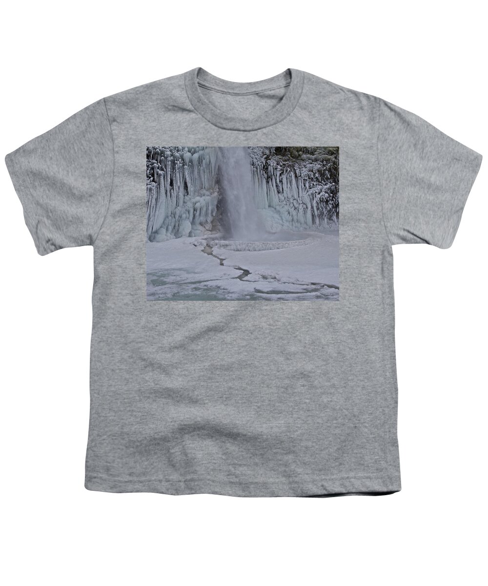 Horsetail Youth T-Shirt featuring the photograph Horsetail Falls CU A by Todd Kreuter
