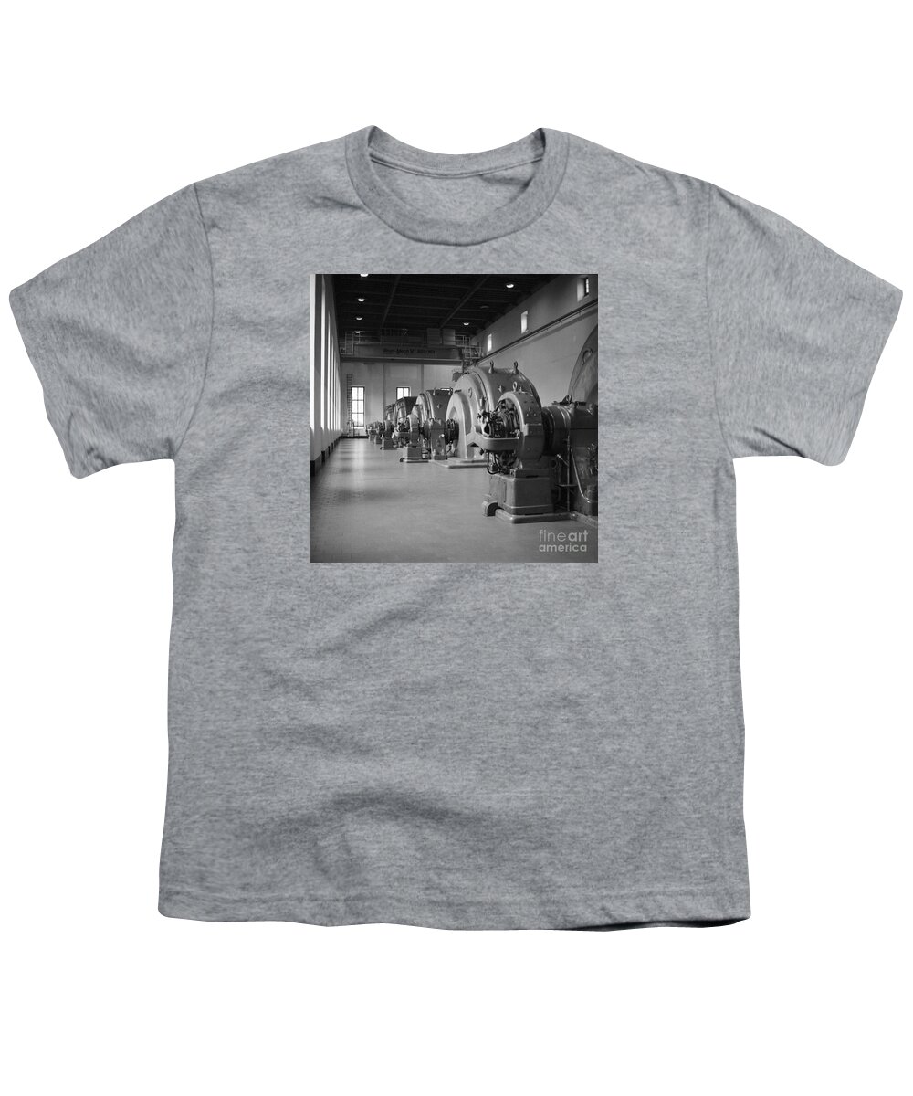 Hydroelectric Youth T-Shirt featuring the photograph Hydroelectic turbines by Riccardo Mottola