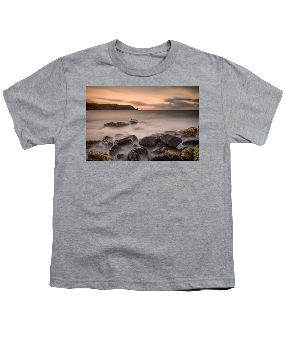 Isle Of Muck Youth T-Shirt featuring the photograph Isle of Muck Sunset by Nigel R Bell