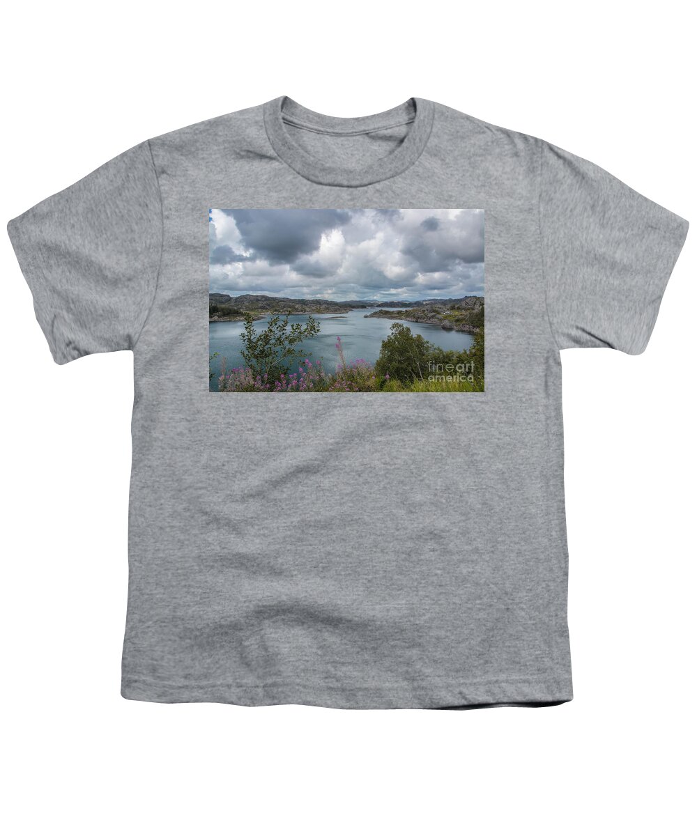Norway Youth T-Shirt featuring the photograph Lake in Norway 3 by Amanda Mohler
