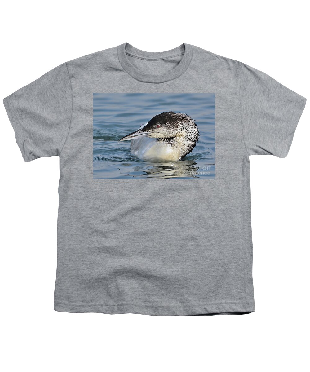Bird Youth T-Shirt featuring the photograph Loon by Kathy Baccari