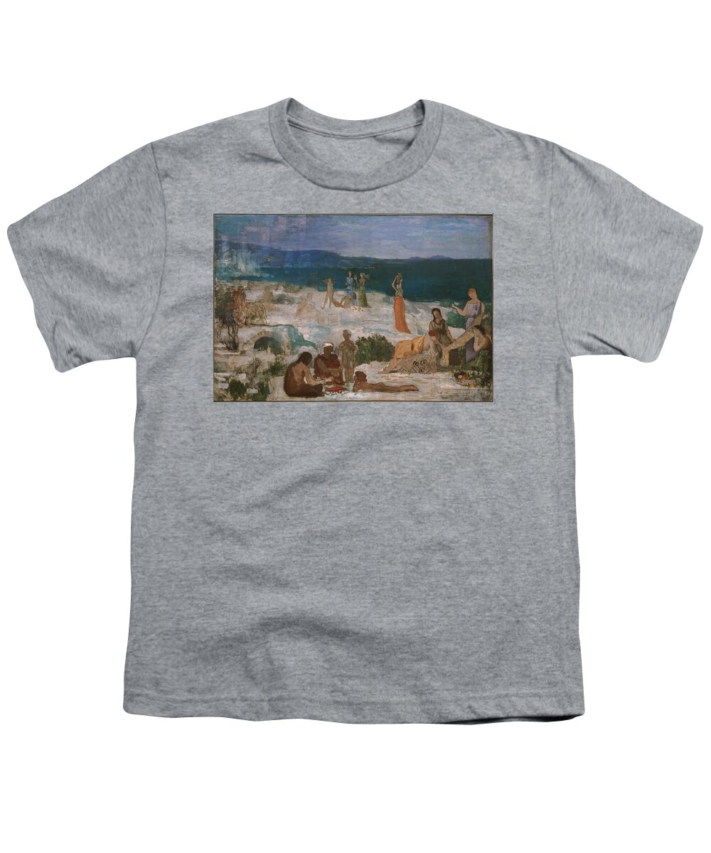 Pierre Puvis De Chavannes Youth T-Shirt featuring the painting Massilia Greek Colony by Pierre Puvis de Chavannes