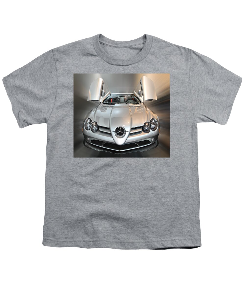 Mercedes Youth T-Shirt featuring the photograph Mercedes-Benz SLR McLaren Roadster 722 S by Dragan Kudjerski