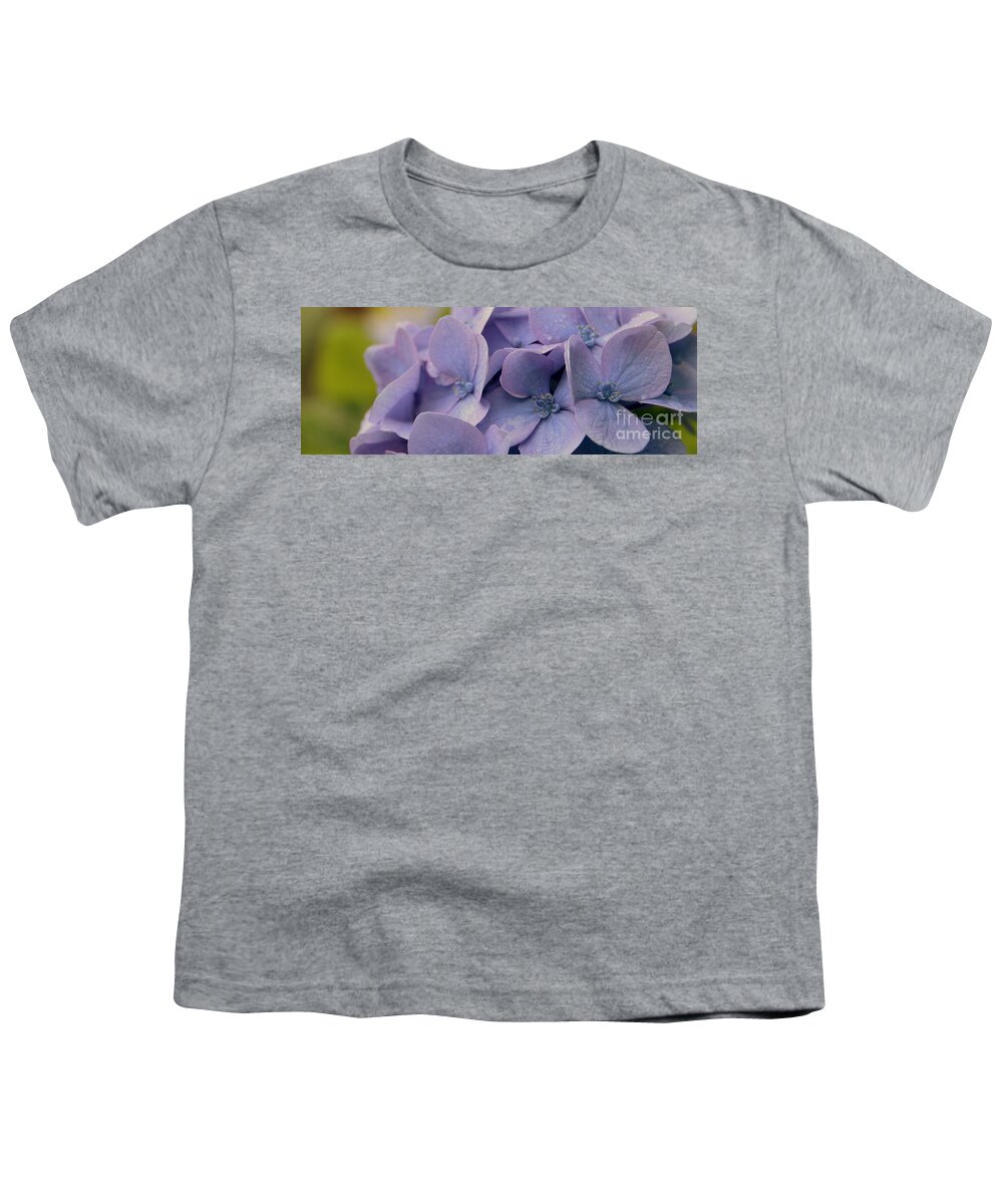 Flower Youth T-Shirt featuring the photograph Purple Hydrangea by Amanda Mohler