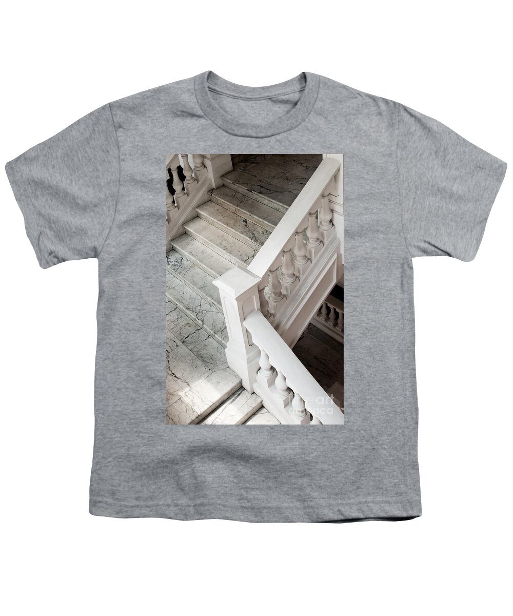 Singapore Youth T-Shirt featuring the photograph Raffle's Hotel Marble Staircase by Rick Piper Photography
