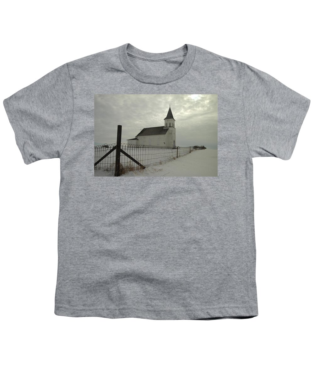 North Dakota Youth T-Shirt featuring the photograph Rock Of Ages In North Dakota by Jeff Swan