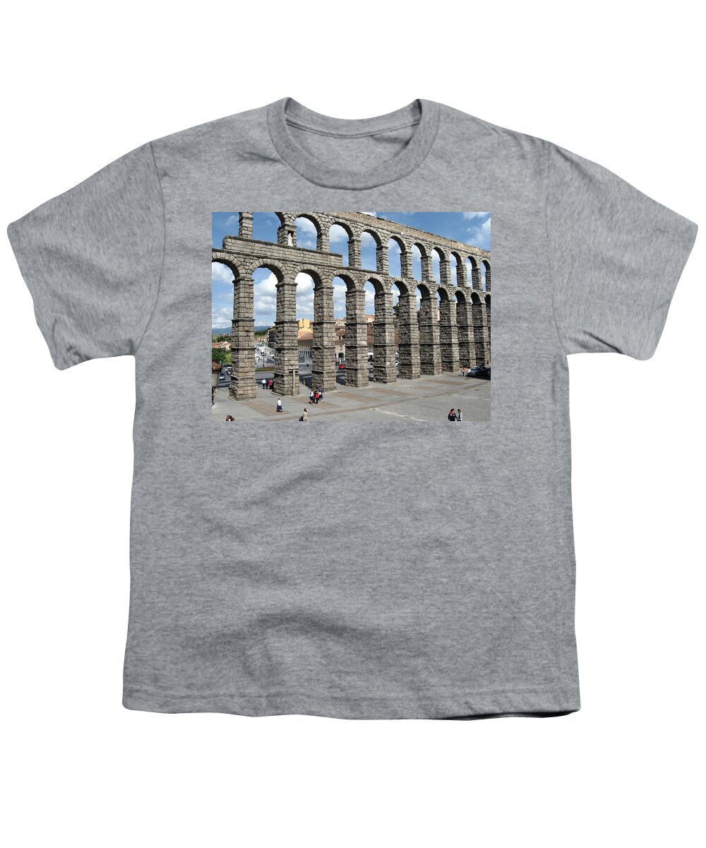 Roman Youth T-Shirt featuring the photograph Roman Aqueduct III by Farol Tomson