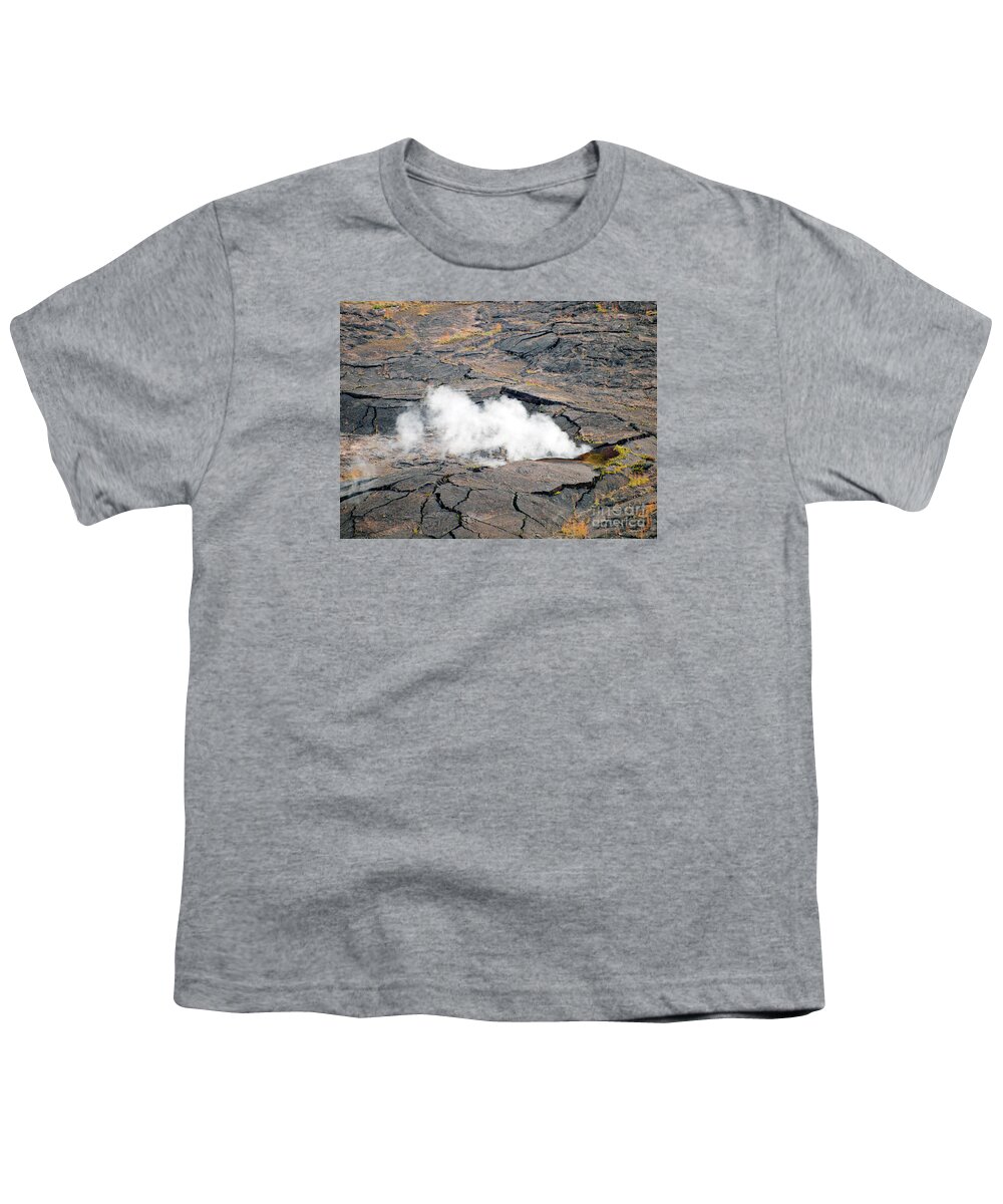 Volcano Photography Youth T-Shirt featuring the photograph Smoldering Kilauea by Patricia Griffin Brett