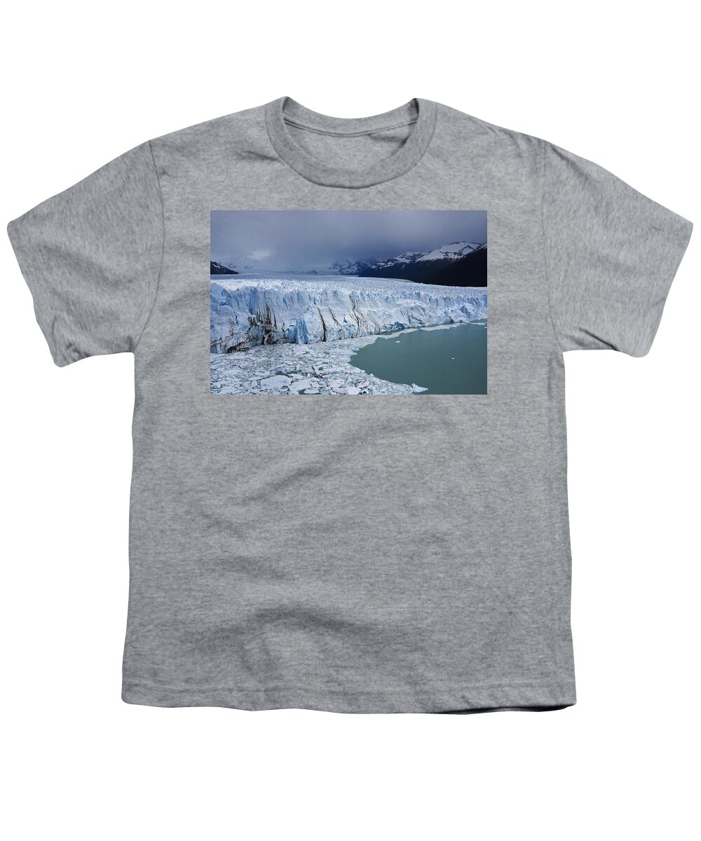 Argentina Youth T-Shirt featuring the photograph Storm Over Perito Moreno by Michele Burgess