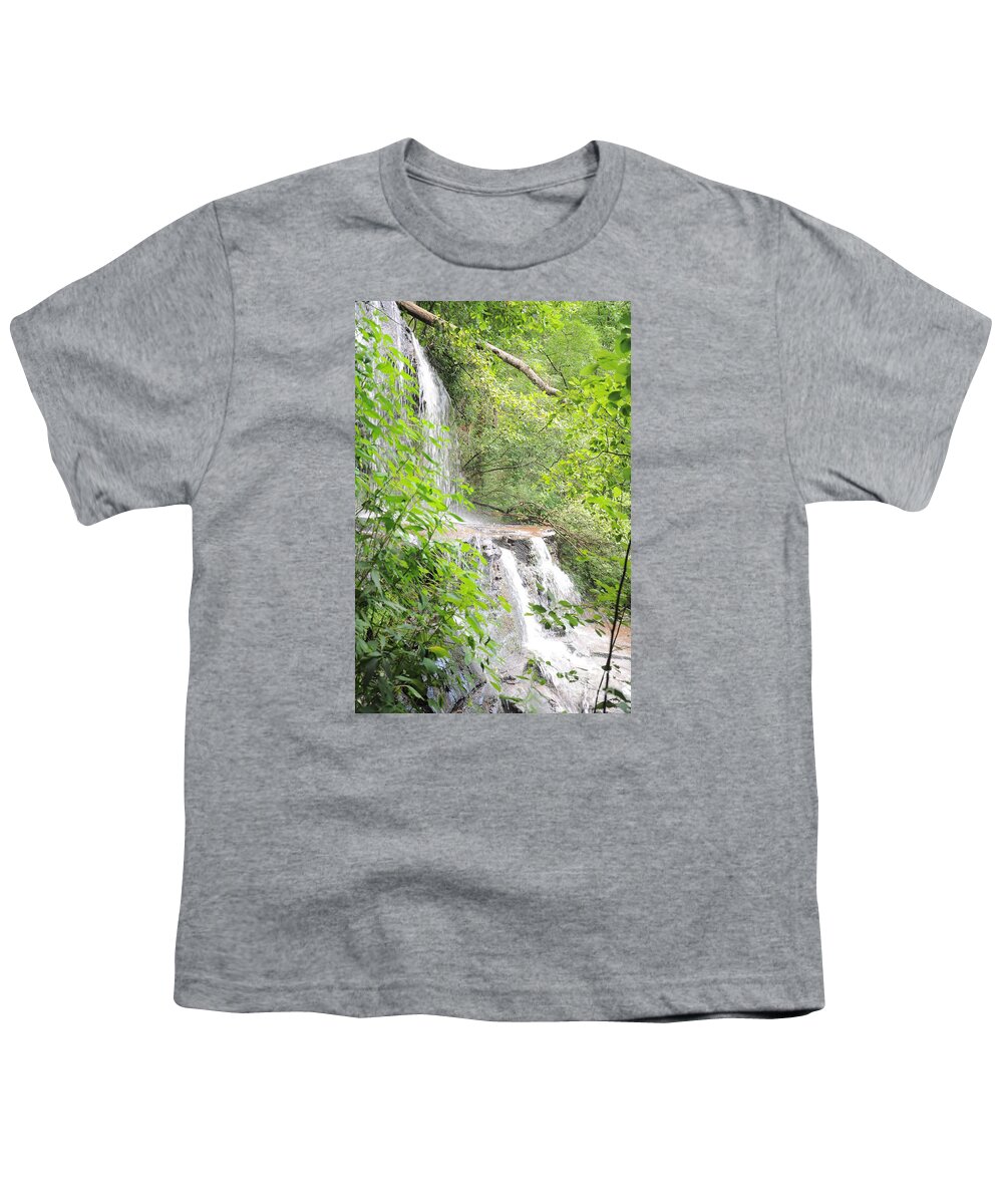 Stumphouse Tunnel Waterfall Youth T-Shirt featuring the photograph Stumphouse Tunnel Waterfall by Savannah Gibbs