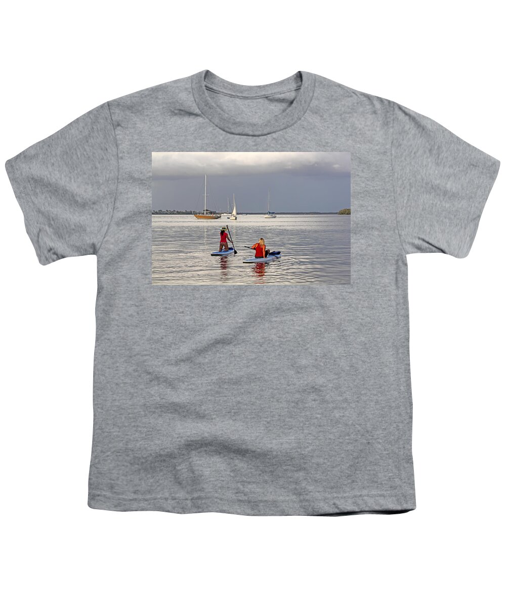 Paddleboarding Youth T-Shirt featuring the photograph Summertime Fun by HH Photography of Florida