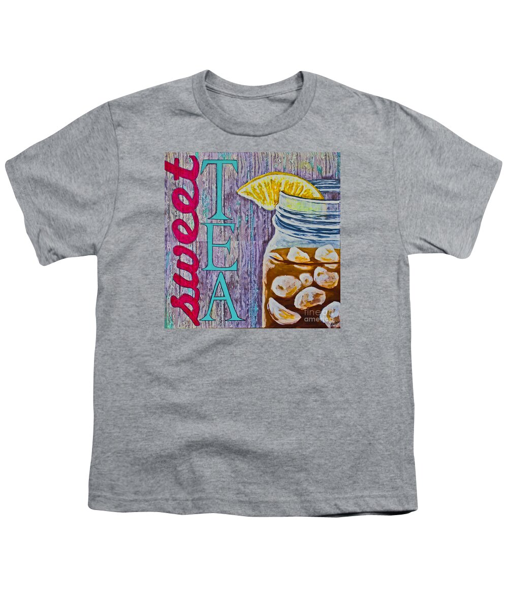 South Youth T-Shirt featuring the mixed media Sweet Tea by Melissa Fae Sherbon