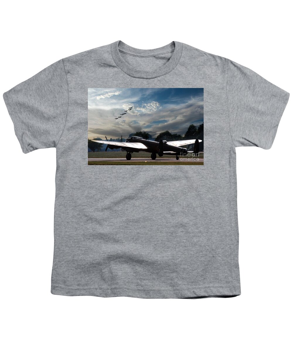 Avro Youth T-Shirt featuring the digital art The BBMF by Airpower Art
