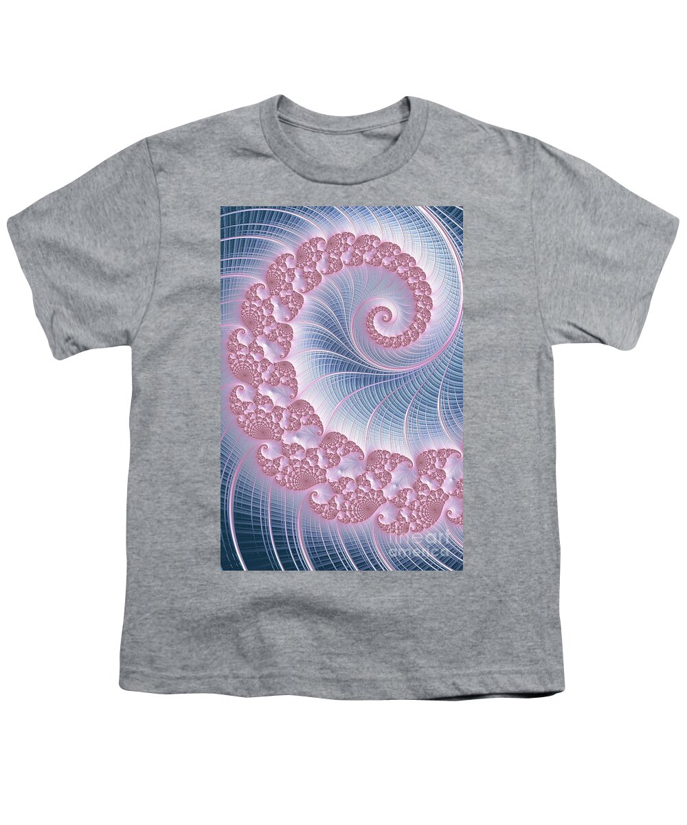 Digital Youth T-Shirt featuring the digital art Twirly Swirl by Vix Edwards