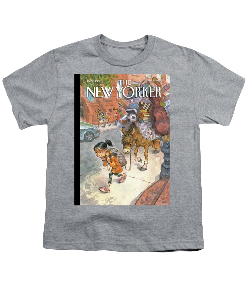 Donkey Youth T-Shirt featuring the painting Beasts of Burden by Peter de Seve