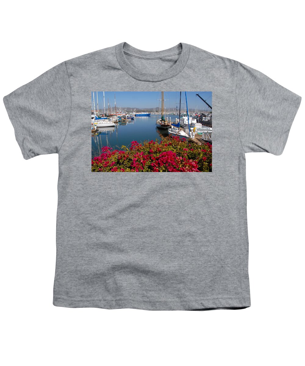 Ventura Harbor Youth T-Shirt featuring the photograph Ventura Harbor by Lynn Bauer