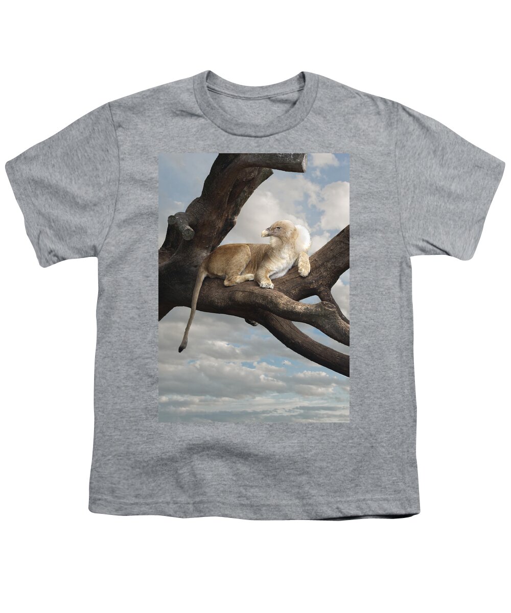 Vulture Youth T-Shirt featuring the digital art Vulion by Rick Mosher