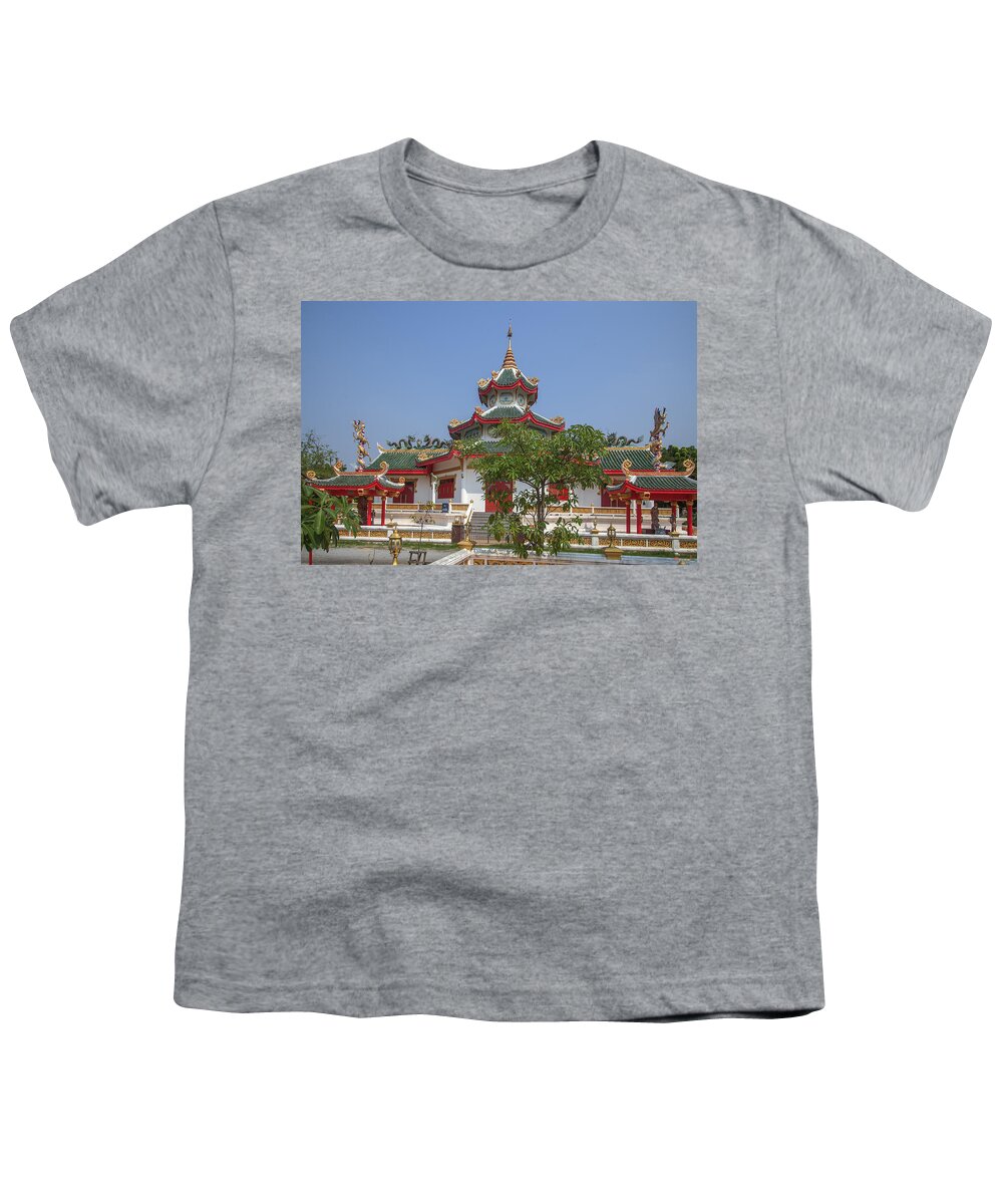 Temple Youth T-Shirt featuring the photograph Wat Thung Setthi Chinese Shrine DTHB1561 by Gerry Gantt