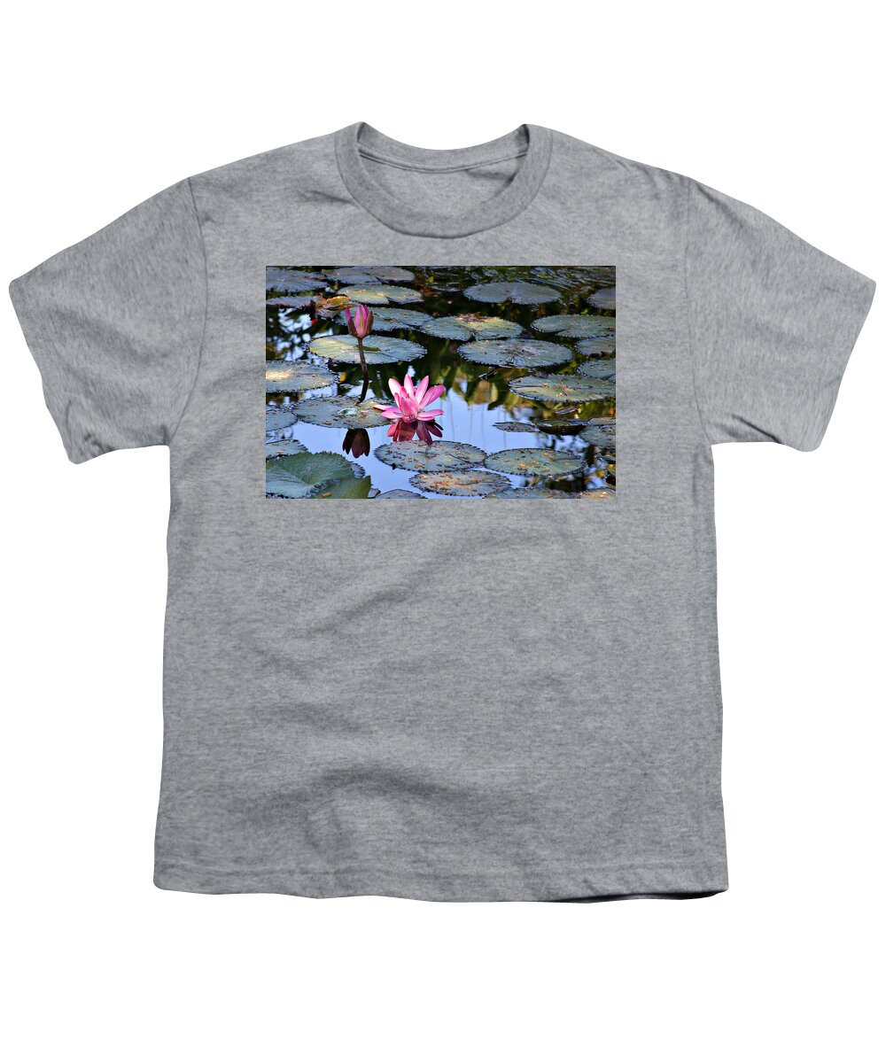 Landscape Youth T-Shirt featuring the photograph Water Lilies by Matalyn Gardner