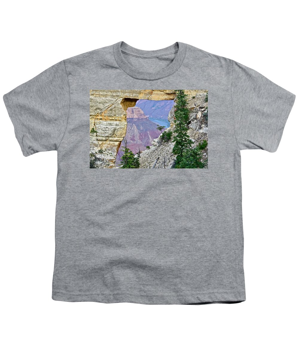 Grand Canyon Youth T-Shirt featuring the photograph Angel's Window Four by Diana Hatcher