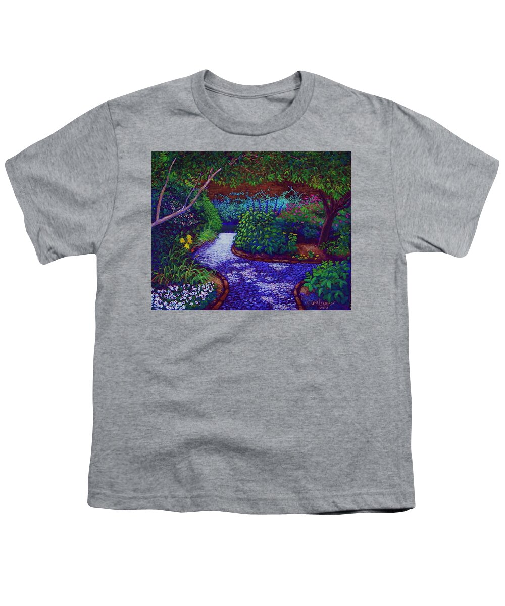 Garden Youth T-Shirt featuring the painting Southern Garden by Jeanette Jarmon