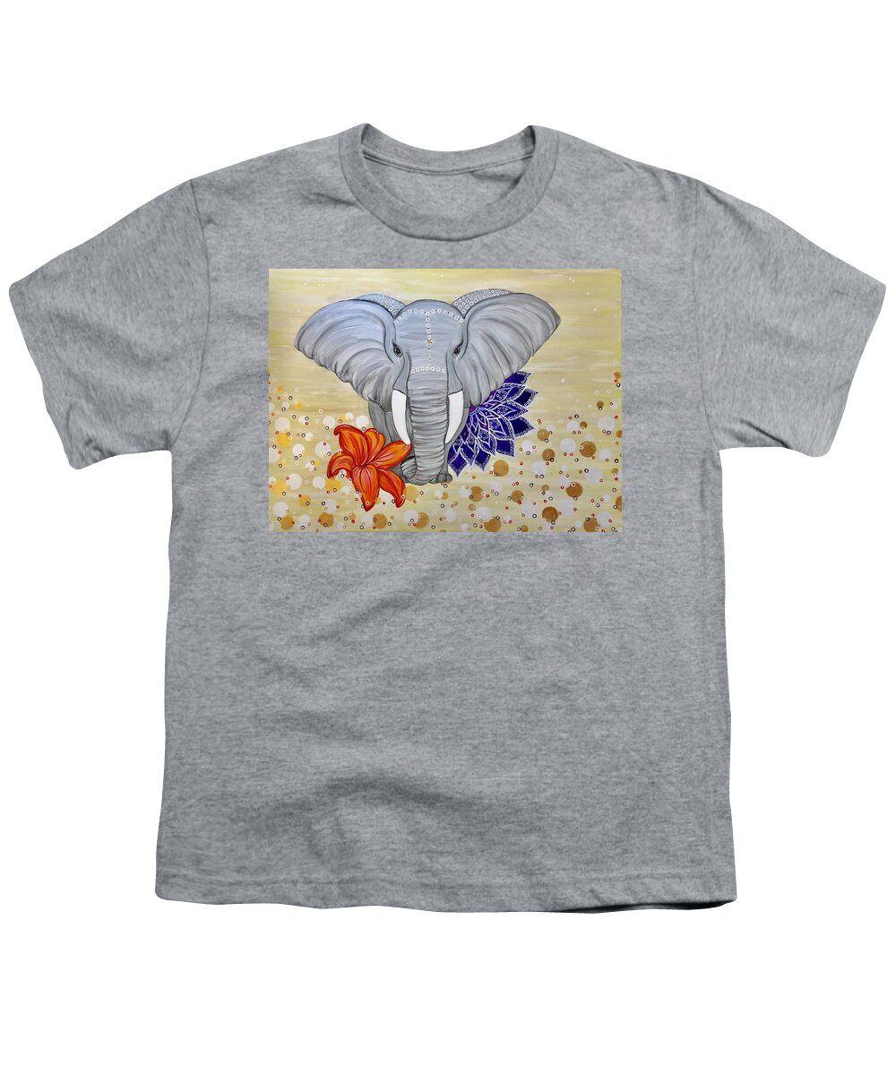 Painting Youth T-Shirt featuring the painting Ellie #2 by Art By Naturallic
