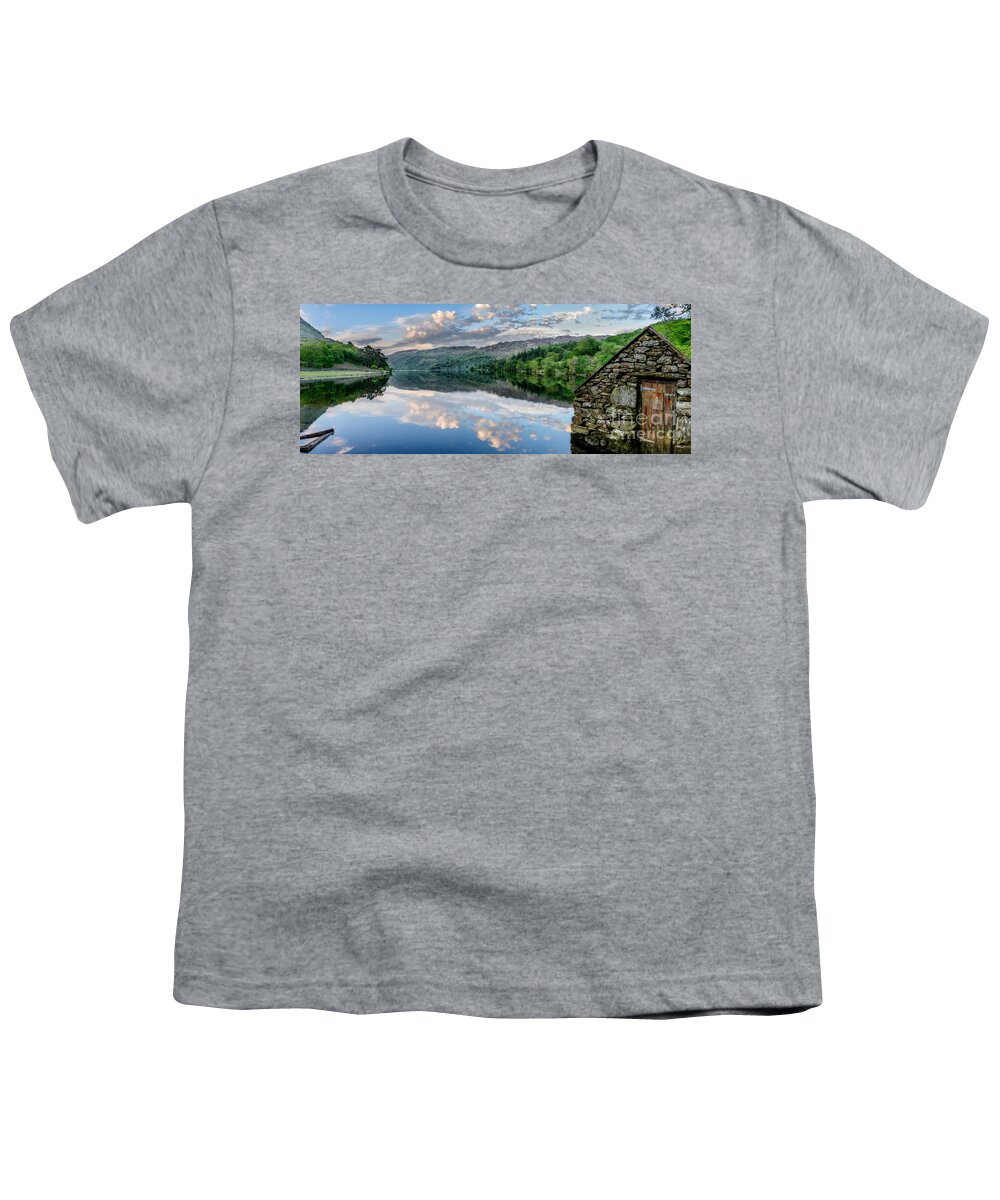 Nant Gwynant Youth T-Shirt featuring the photograph Gwynant Lake #1 by Adrian Evans