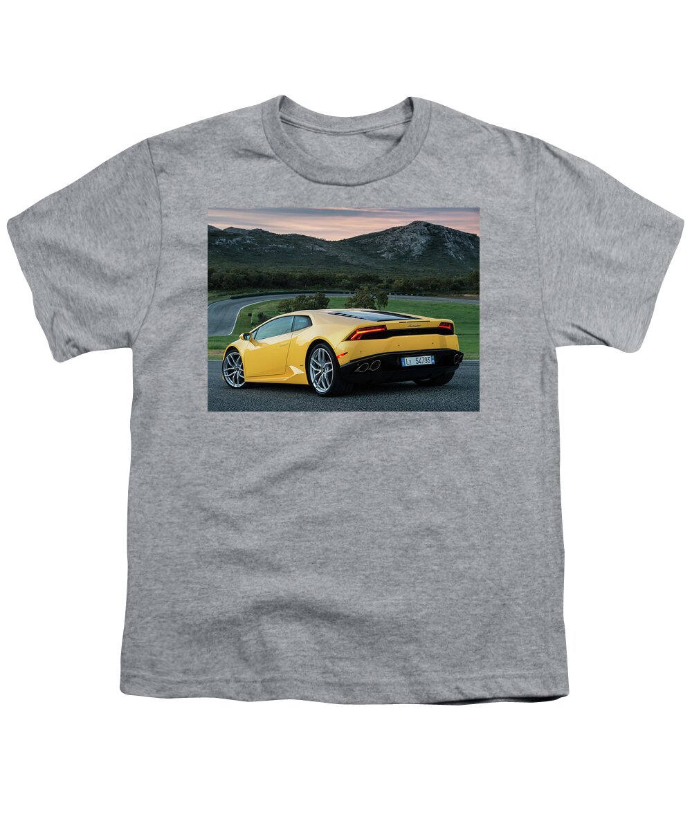 Lamborghini Huracan Youth T-Shirt featuring the photograph Lamborghini Huracan #1 by Mariel Mcmeeking