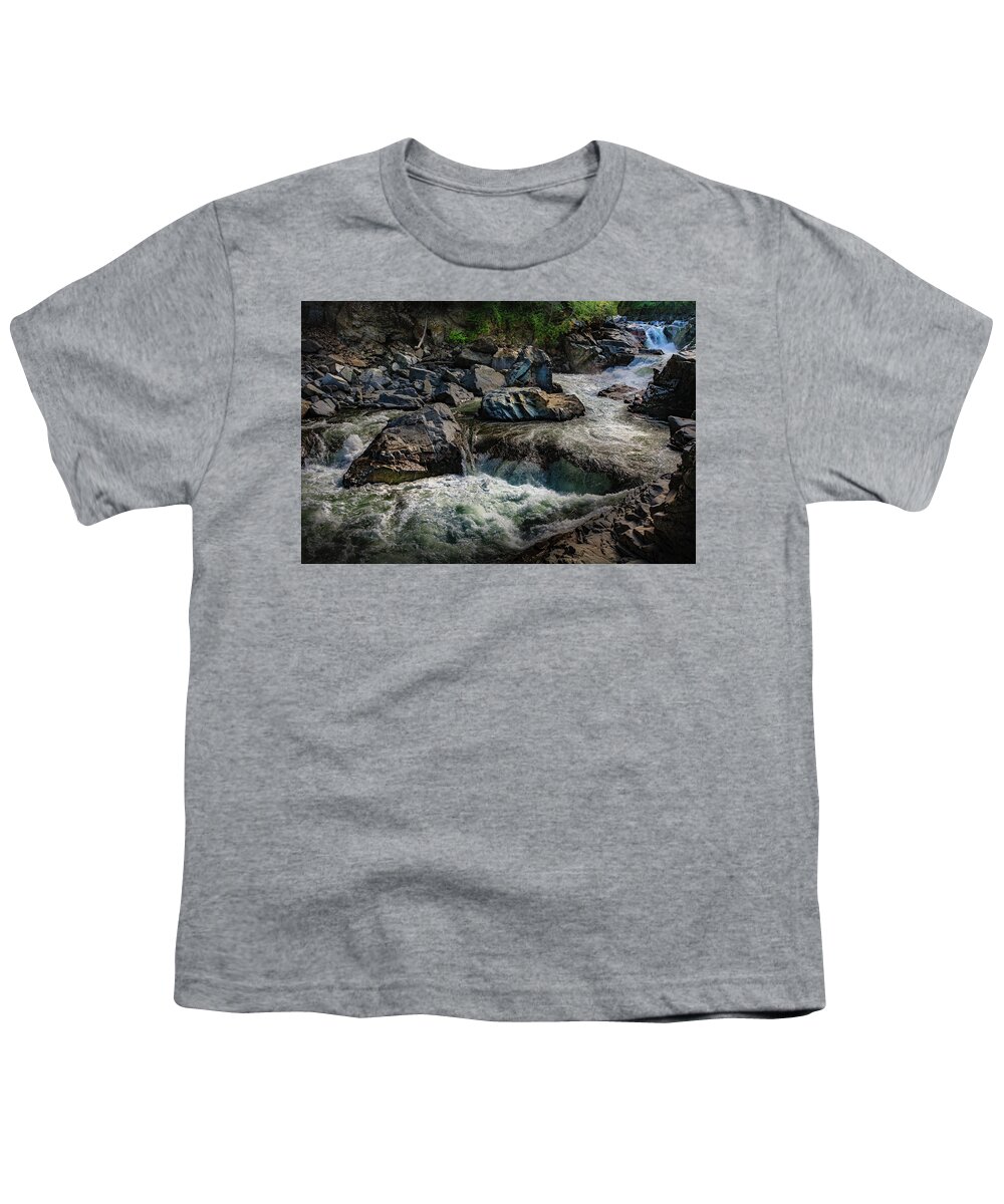 Pilchuck River Youth T-Shirt featuring the photograph Pilchuck River, WA by Mike Penney