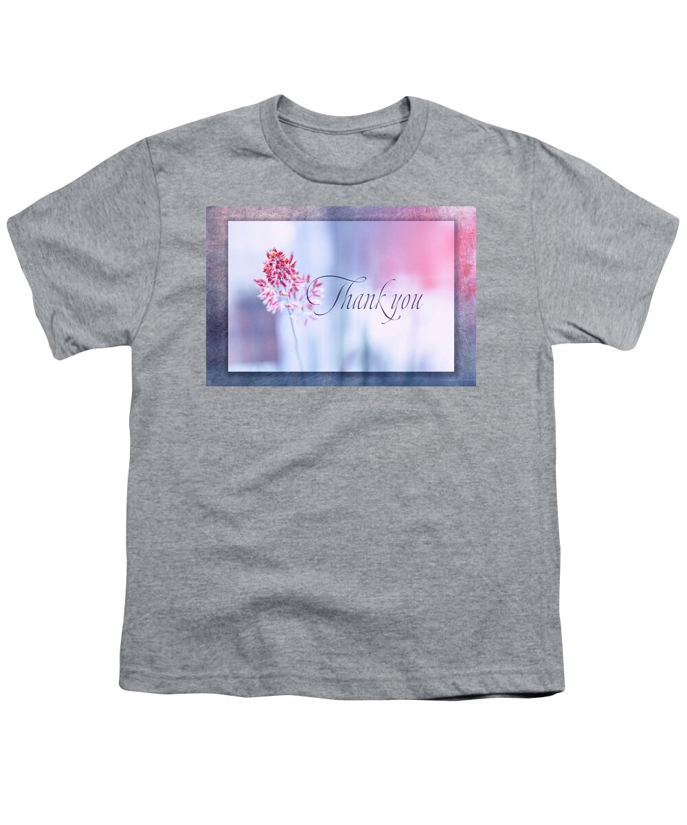Thank You Youth T-Shirt featuring the digital art Thank You 1 by Terry Davis